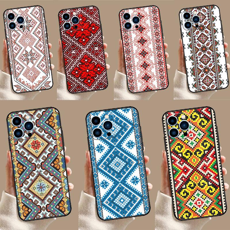 Ukrainian Pattern Case For Samsung Galaxy S24 S26 Ultra S10 S20 S21 S22 S23 Plus S25 FE S25 Ultra Cover Coque