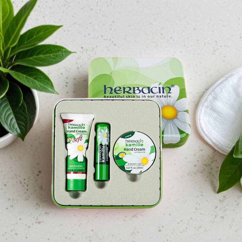 Herbacin Kamille Hand Cream & Thermos Gift Set