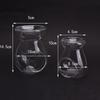 Nordic Home Decor Glass Candle Heat Resistant Oil Furnace Aroma Burner Holder Candlestick Vase Romantic Wedding Decoration