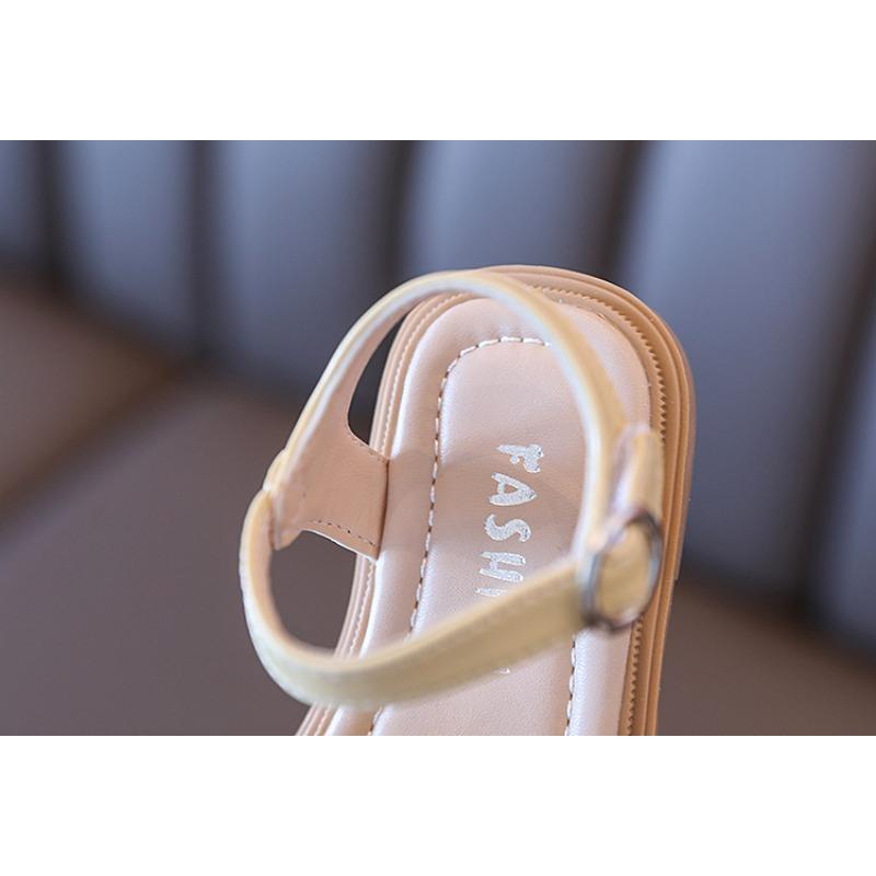 Girls' Fashion Woven Sandals Soft-Sole Open-Toe Princess Shoes for Toddlers Elegant Youth Shoes Cute Girls Sandals