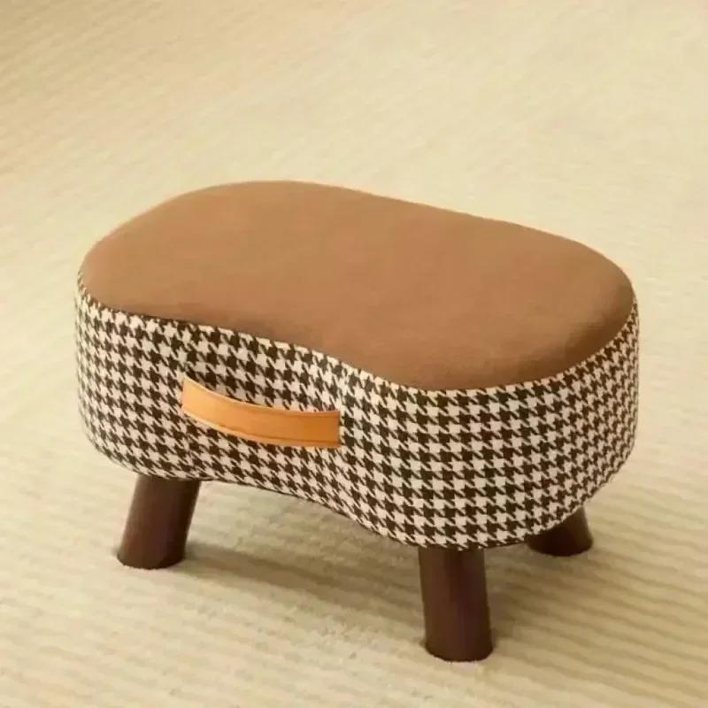 Simple Shoe Changing Stool Home Low Stool High Elasticity Home Creative Small Stool Simple Small Stool Sofa Soft Bag Footstool