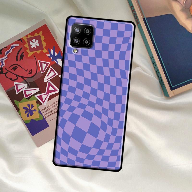 Check Orange Green Moss Twist Case For Samsung Galaxy A33 A13 A36 A56 A23 A52 A32 A12 A54 A34 A14 A16 A26 A53 A15 A35 A55