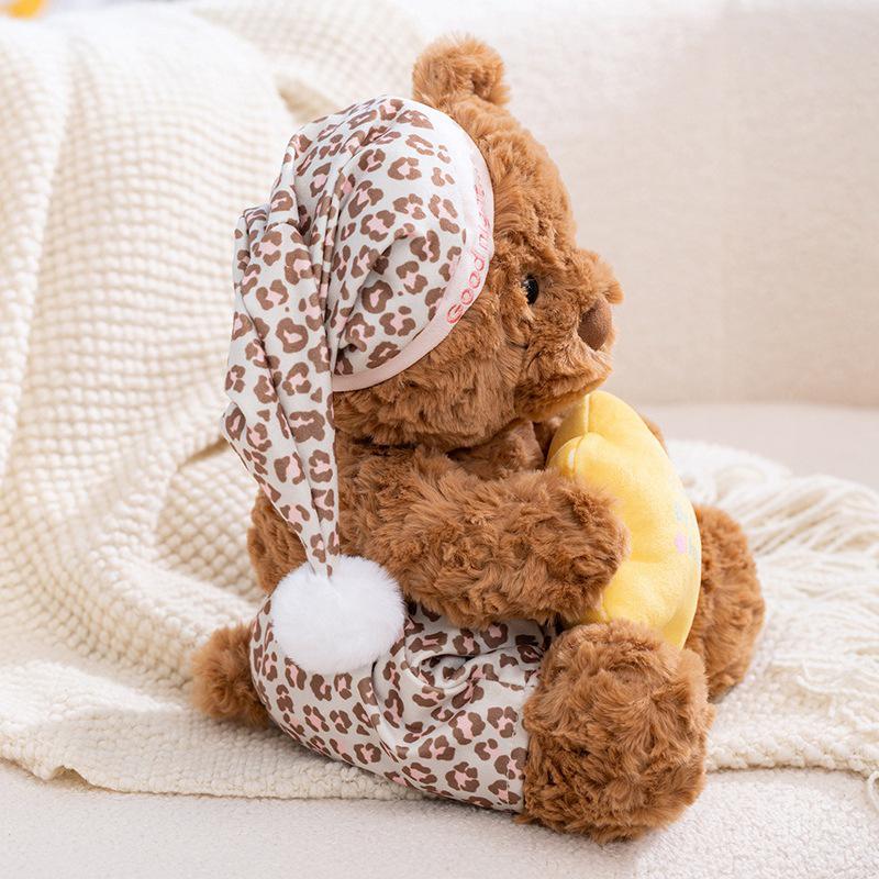 Star Wish Nightcap Bear: Plush Toy with Moon & Stars - Children’s Comfort Doll
