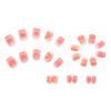 Unghie Finte Estate Nuovo Rosa Indossa Unghie Arancione Nail Art Unghie Finte Rimovibili