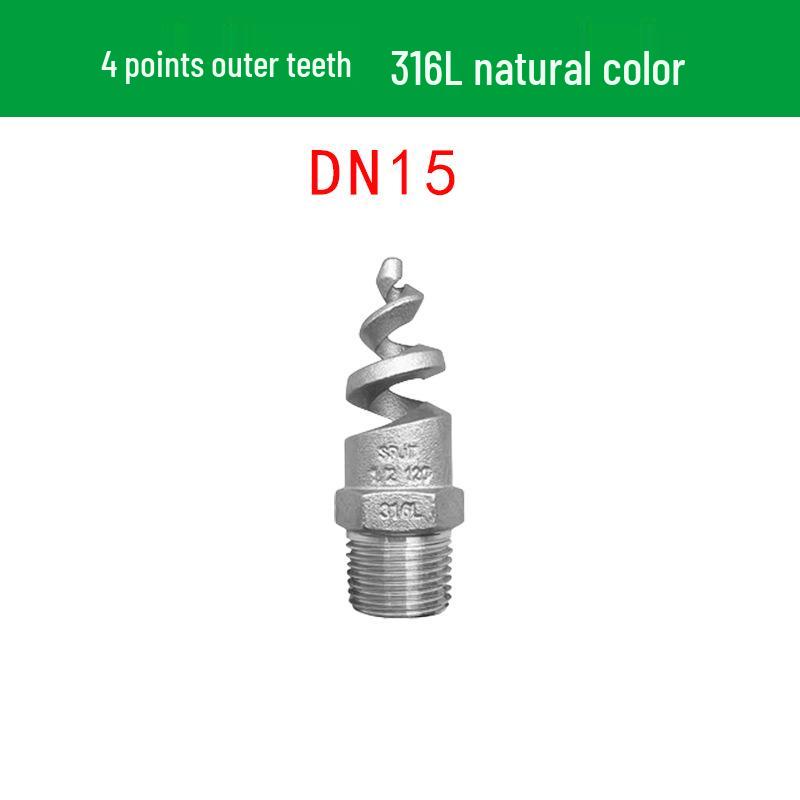 Stainless Steel Anti-Clog Spiral Spray Nozzle for Cooling Tower & Fire Protection