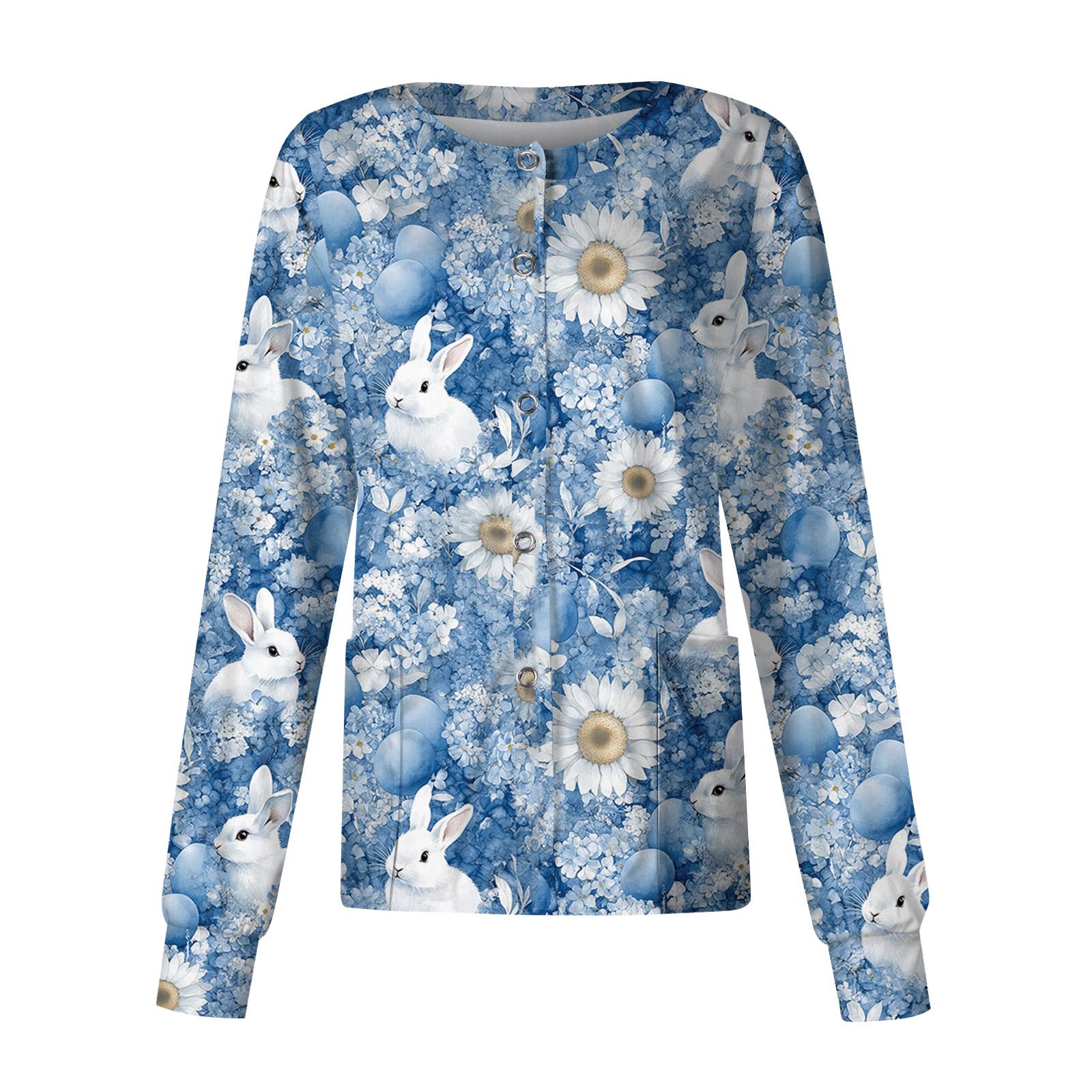 

Женский повседневный топ с длинным рукавом, на одной пуговице, с принтом, быстросохнущий M