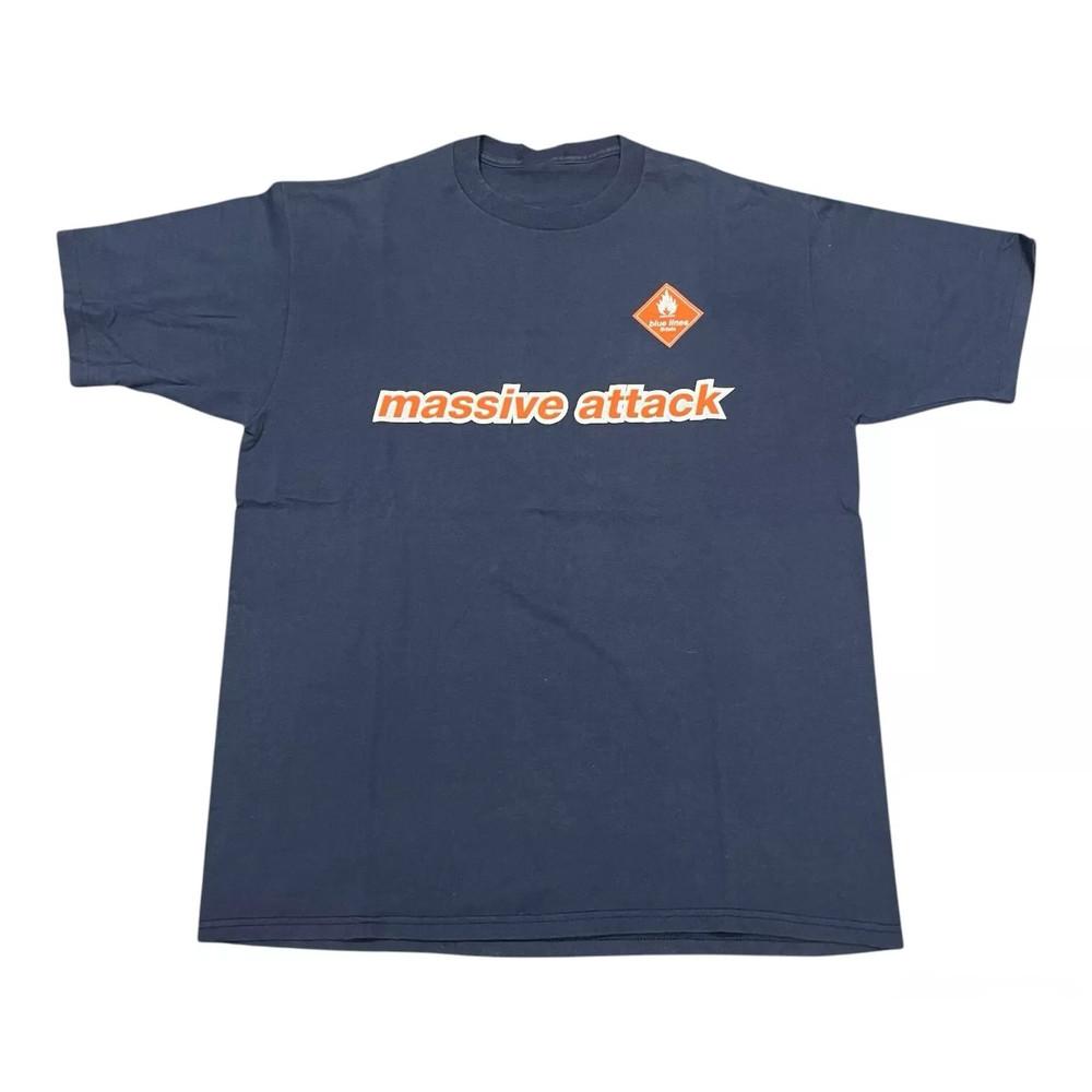 Massive Attack Band Basic Logo Black T Shirt Size S5XL Unisex T-Shirt S