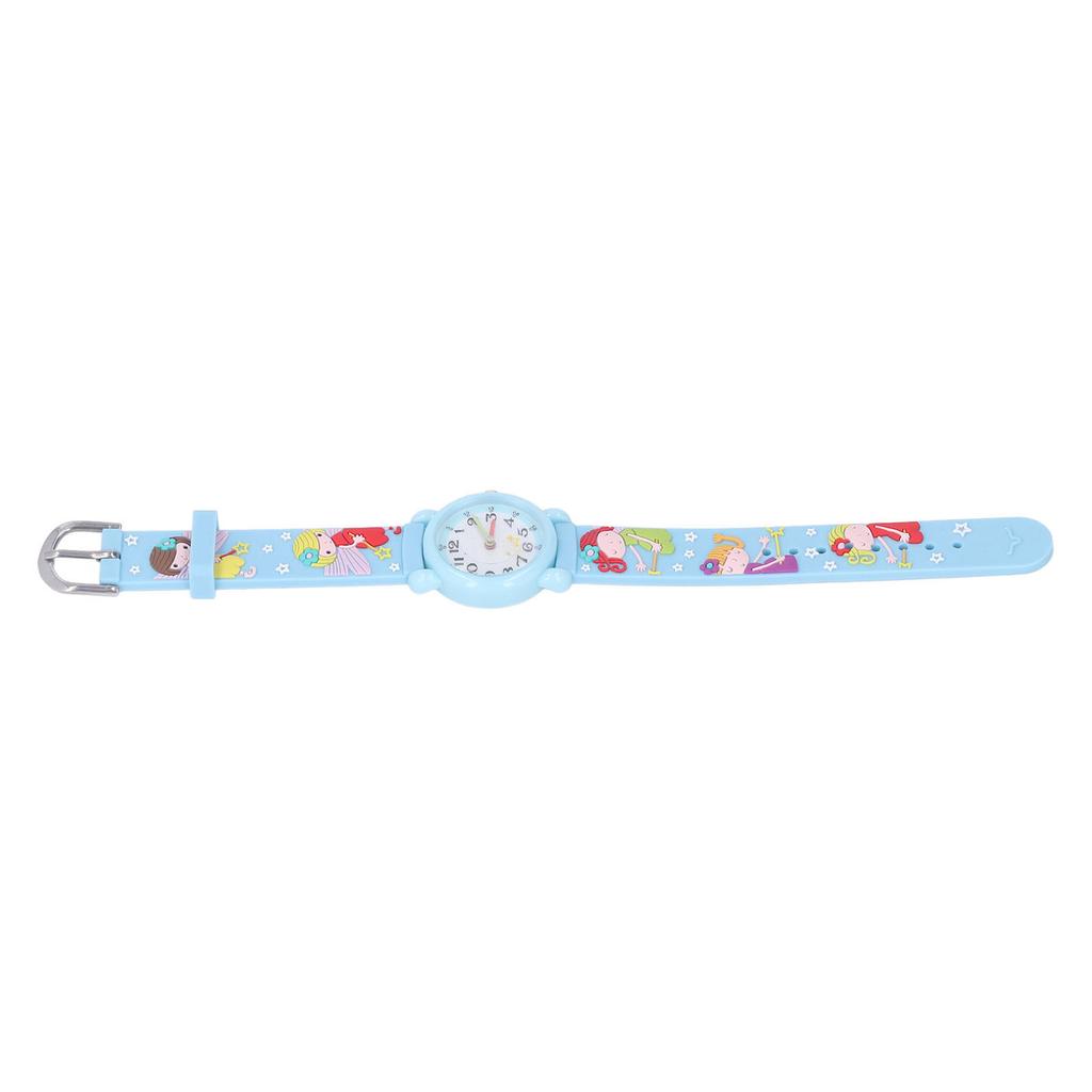 Kids Watch Waterproof Time Teaching Cartoon Soft Wristband Children Gift Watch for 3 to 8 Years Old Blue