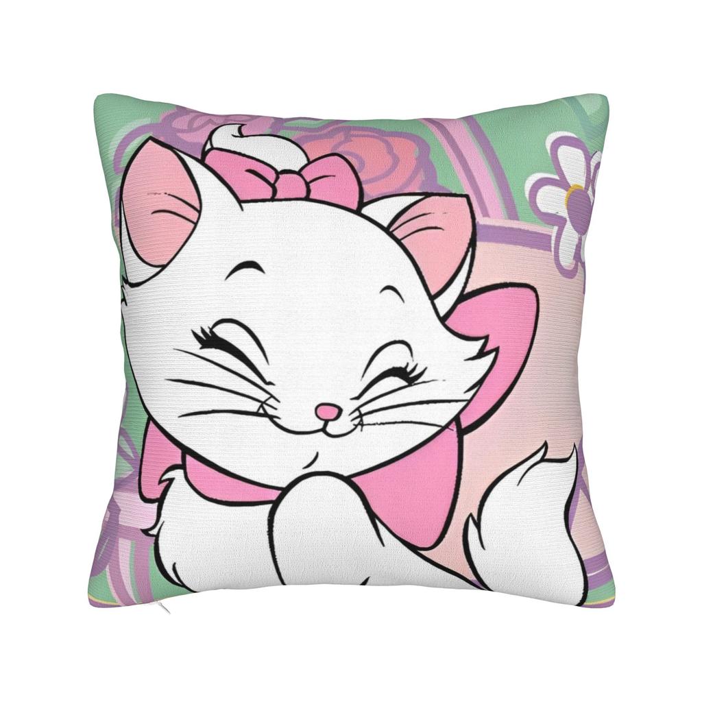 Marie Katze Cartoon Kissenbezug Polyester Kissenbezug Dekorativ Kissenhülle Zuhause Dropshipping 45*45cm