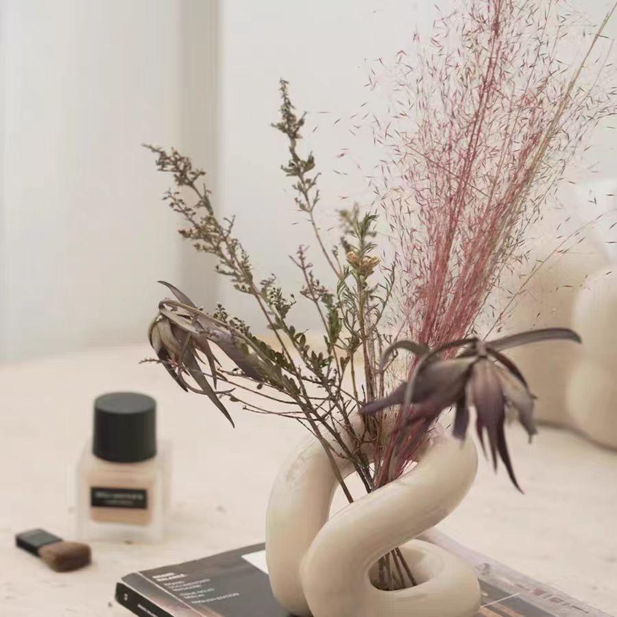 Kreativer Seilknoten Keramik Zahnbürstenhalter Nordische Badezimmeraccessoires Aufbewahrung Schlafzimmer Schminktisch Bürstenhalter Make-up