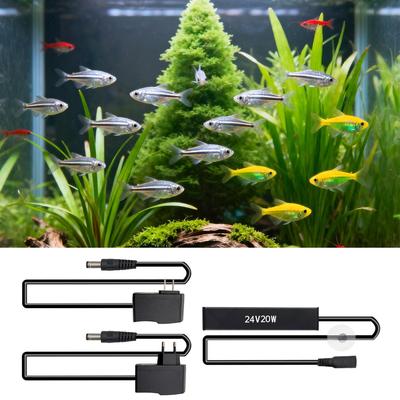 Chauffage d'aquarium 20w Chauffage rapide Submersible Tortue Aquarium Chauffage d'eau Pour Bêta Animal aquatique Eau salée Eau douce Maison