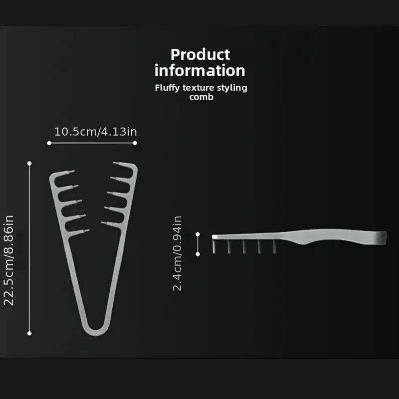 1Pcs Korea Style Seam Covering Bangs Hair Combs for Men New Volumizing Wide Tooth Hair Styling Comb Textured Styling Comb