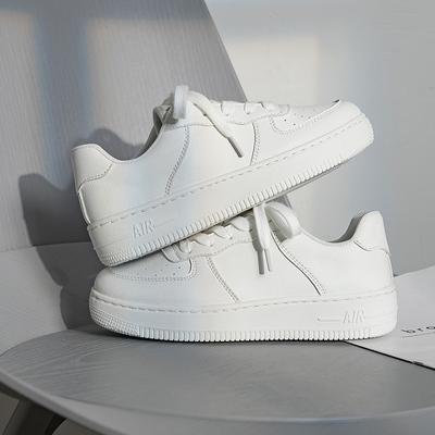 Spring and Autumn New Little White Shoes Women's Air Force No. 1 Sneakers Men's Couples Student Casual Lace-up Fashion Board Shoes