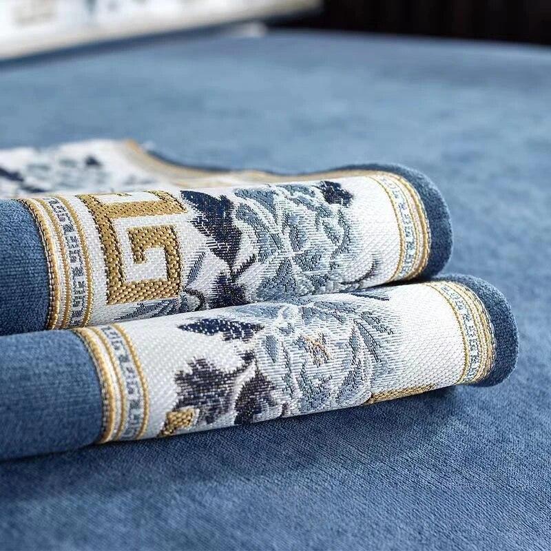 New Chinese Chenille Sofa Covers All-season Antislip Couch Cover for Living Room Solid Wood Sofa Cushion Home Decor
