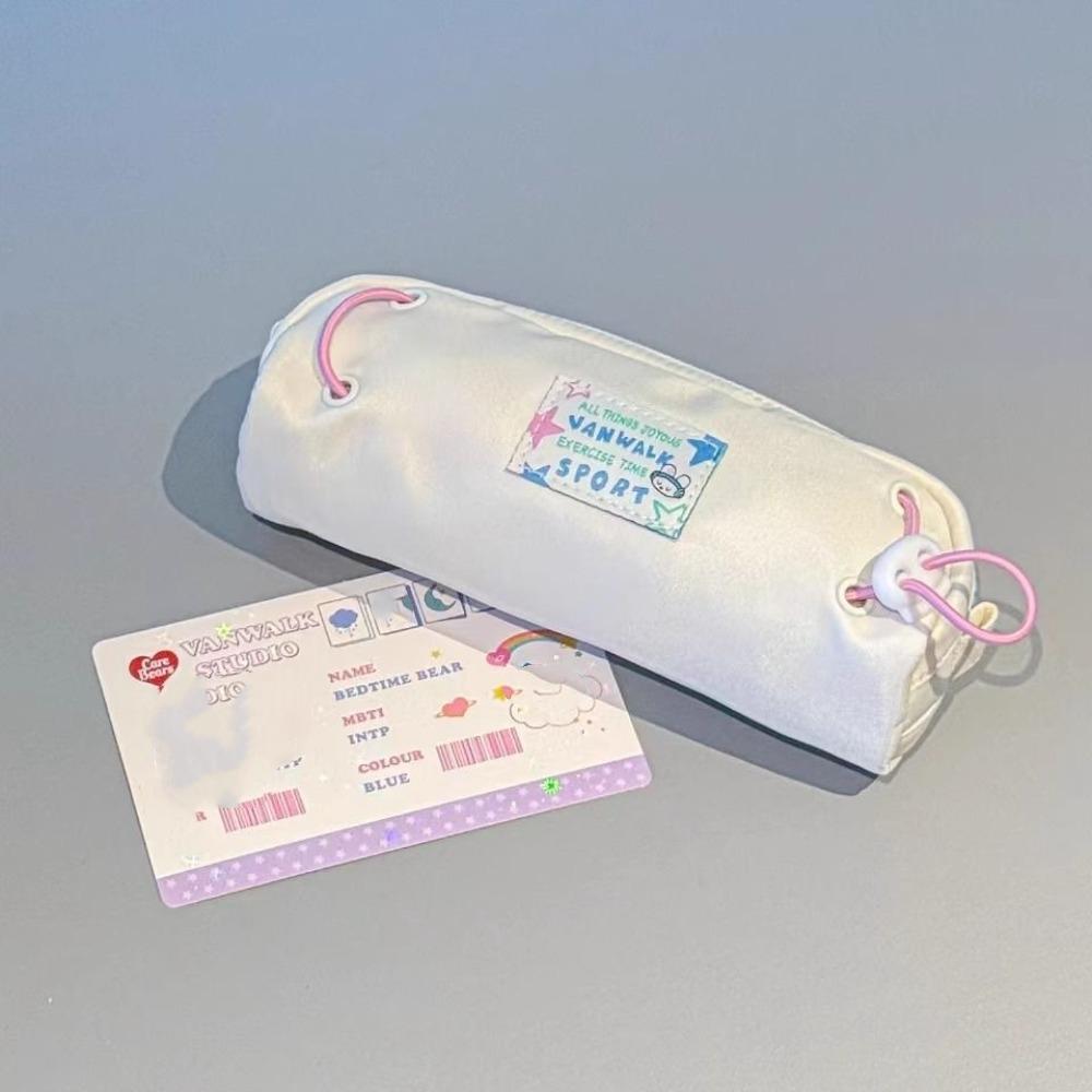 Y2K Stationery Bag Drawstring Pencil Case Fashion Cartoon Pen Pouch  Signature