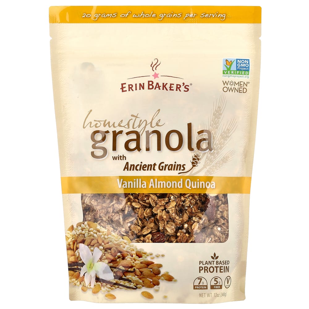 iHerb Homestyle Granola with Ancient Grains, Vanilla Almond Quinoa, 12 oz (340 g)