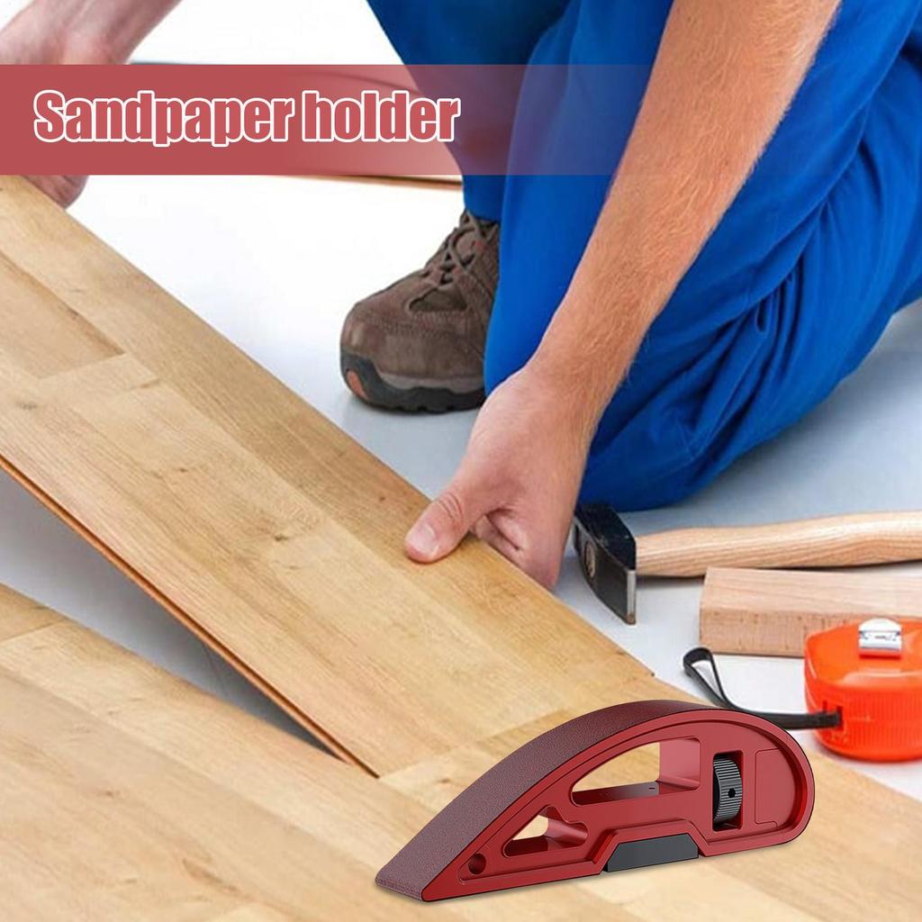 Sandpaper Holder for Hand Sanding Aluminum Alloy Hand Sander Block Sander Pad Hook Backing Plate Sand paper Tools