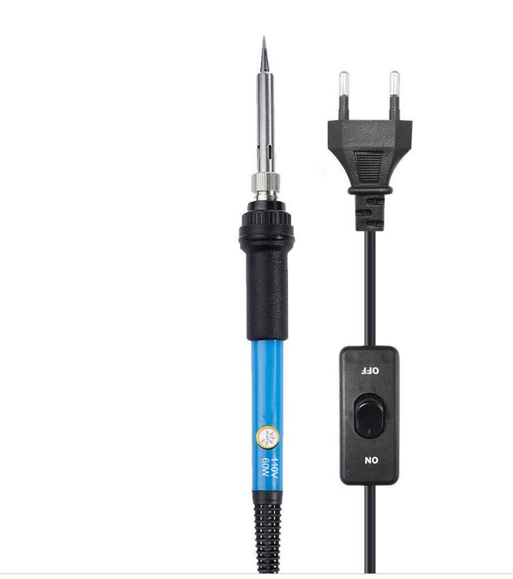 Adjustable 60W Electric Soldering Iron Kit for Household and Repair Use