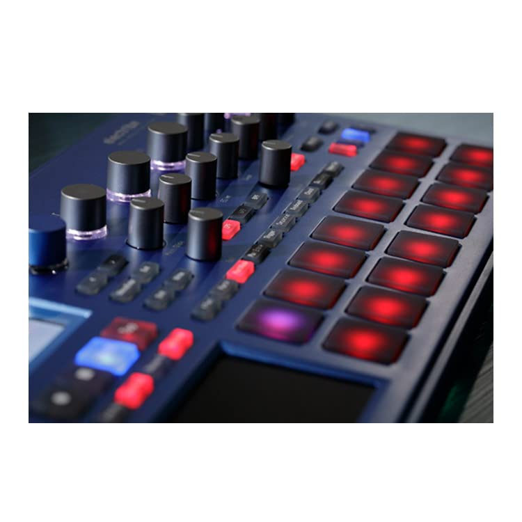 KORG Electribe2 BL Synthesizer Sequencer In Metallic Blue, Ideal for Dance Music, Music Production, and Live Performance, Compatible with Ableton Live