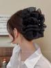 Luxury Starry Sky Rhinestone Bow Hair Clip - Volumizing Shark Clip Accessory
