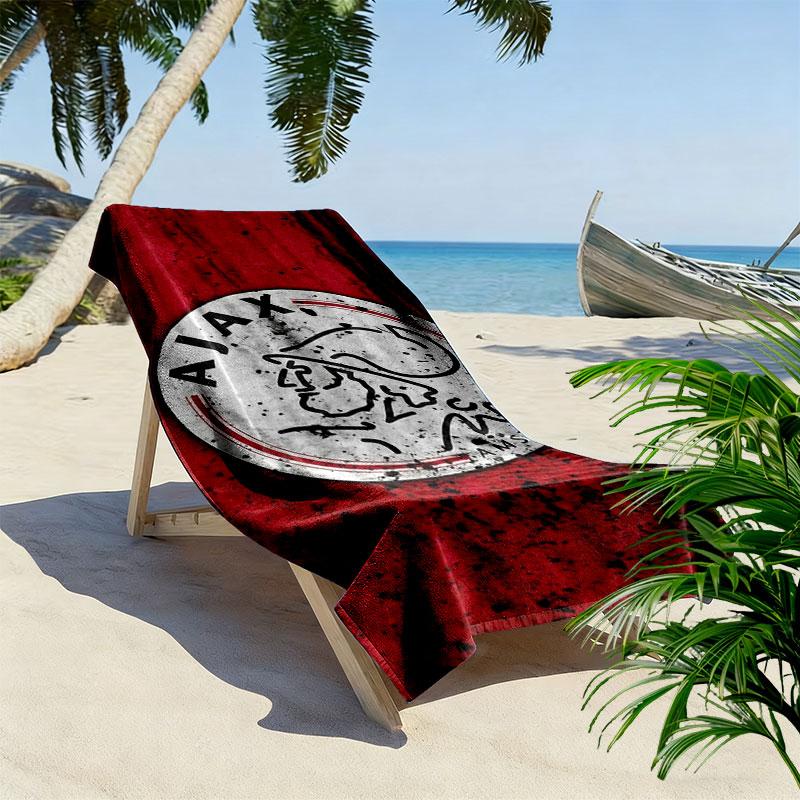 Toalla de Playa con Estampado del AFC Ajax, Toalla Grande Suave de Secado Rápido para Playa, Camping, Natación