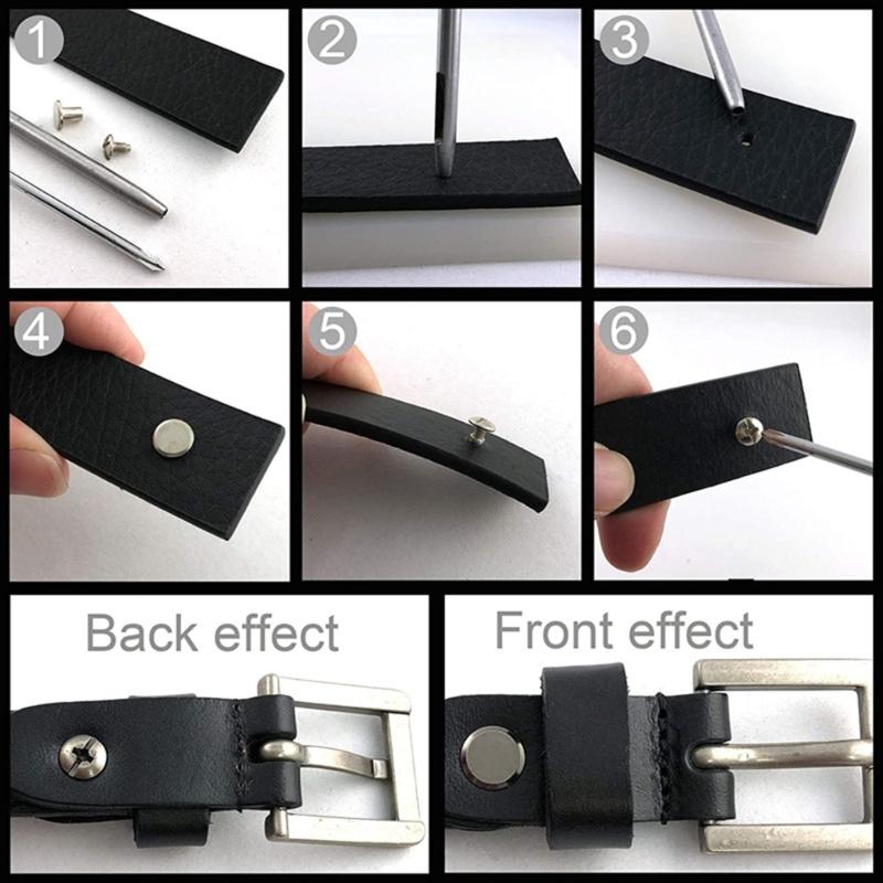 Zestaw 100 sztuk Wszechstronnych Śrub Chicago M5x4mm ze Stopu Cynku Nity do Oprawy Książek do Skórzanych Torebek, Książek i Innych Matowe