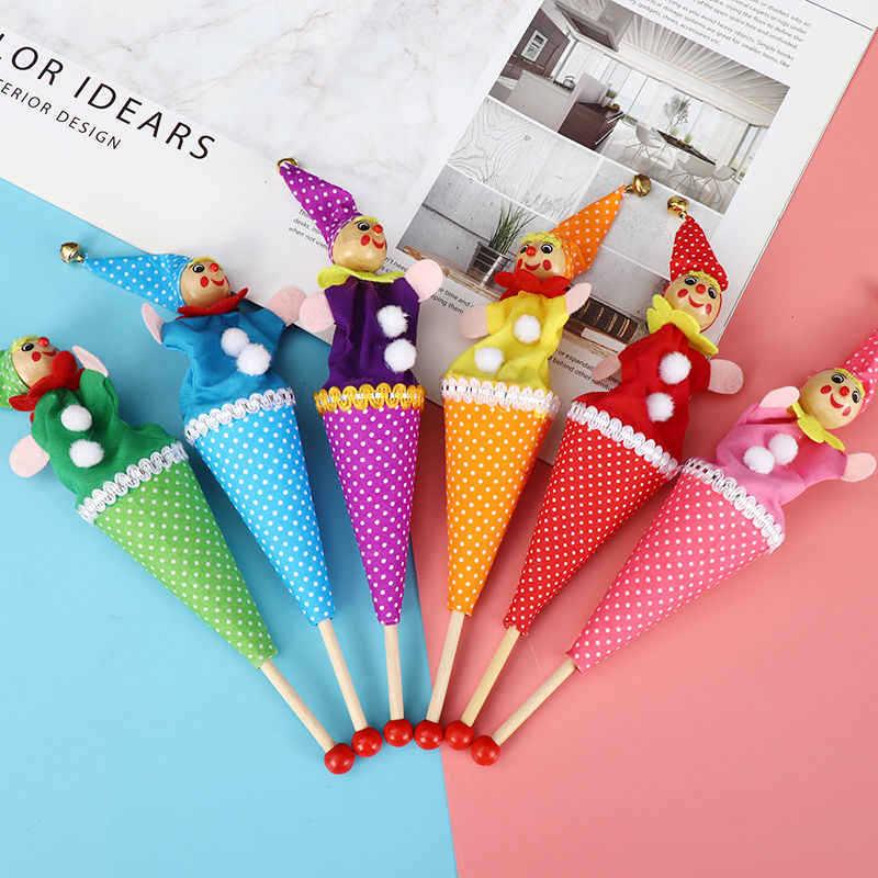 Clown Hide-and-Seek Retractable Cat Stick Toy - Fun for 1-3 Year Olds
