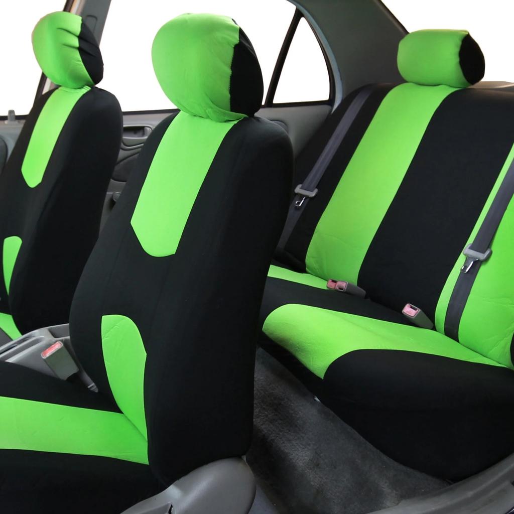 Universal Flat Cloth Car Seat Cover Non-slip Design Front Set