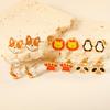 2026 European and American Creative Earrings Women, Simple Personality Cute Rabbit Earbone Stud Earrings