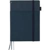Kokuyo (KOKUYO) Notebook Cover, Systemic Ring, Notebook Compatible, B5, Leather, Dark Blue, 40 Sh...