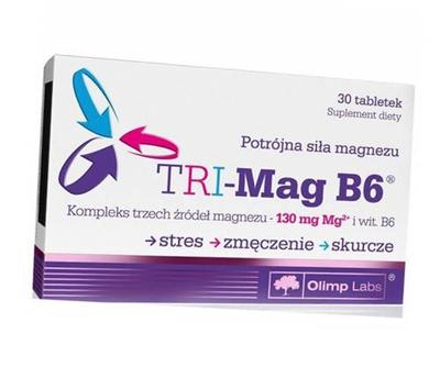 Magneziu Vitamina B6, Tri-Mag B6, 30 comprimate (36283045)