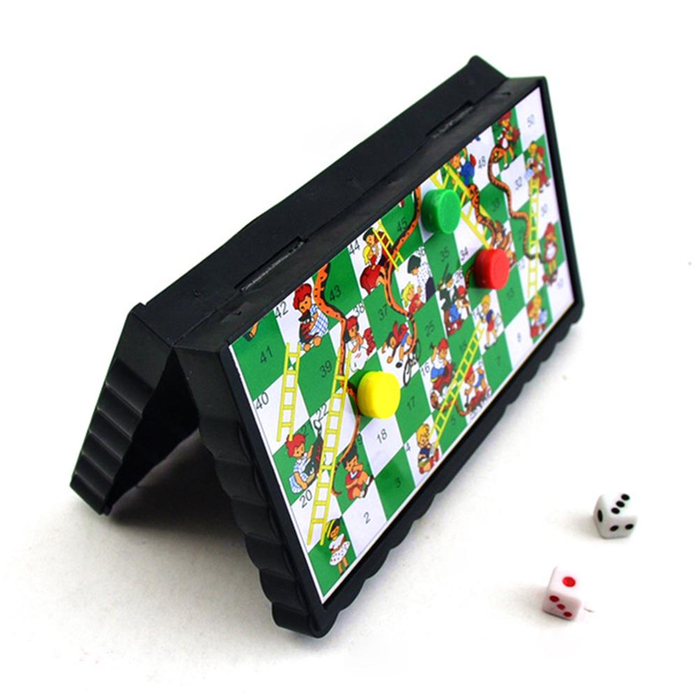Mini Travel Board Games Plastic Chessboard Toys Interactive Acticity Lightweight for Toddlers Kids for Outdoor Travel