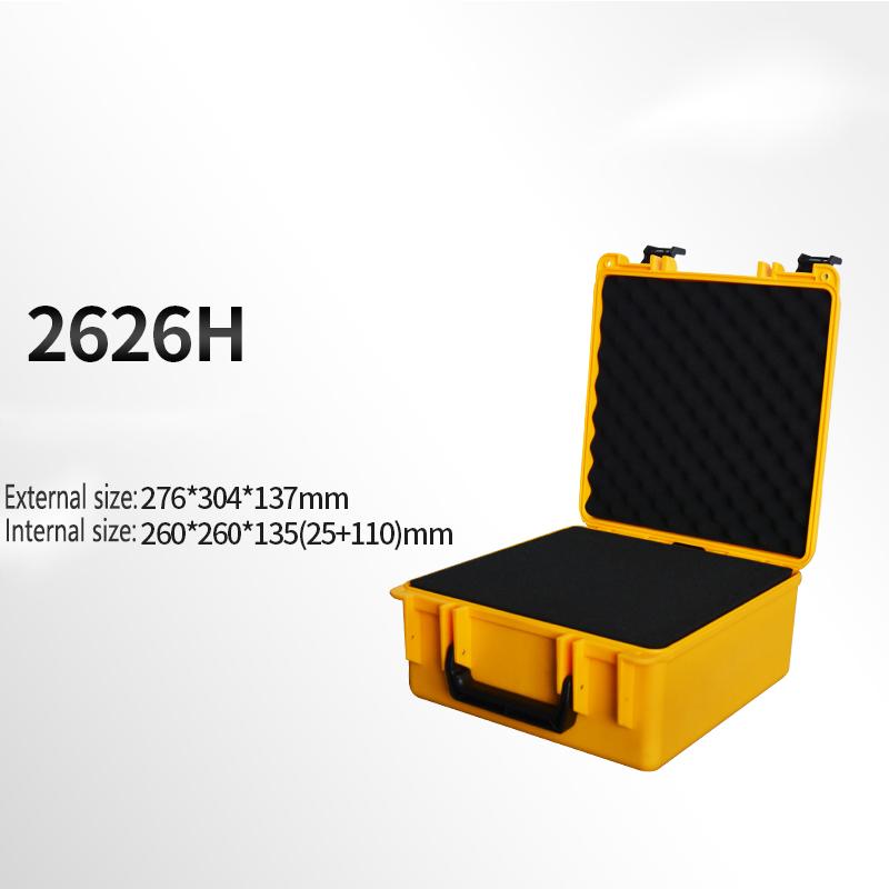 1Pc Portable Plastic ToolBox Safety Instrument Tool Box Outdoor Suitcase Equipment Hardware Tool Case Shockproof With Foam