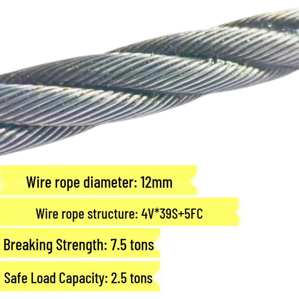 Crane Special Anti-Rotation Steel Wire Rope: 4-Strand, Suitable for 8 to 25 Ton Cranes, Compatible with XCMG, SANY, and Zoomlion