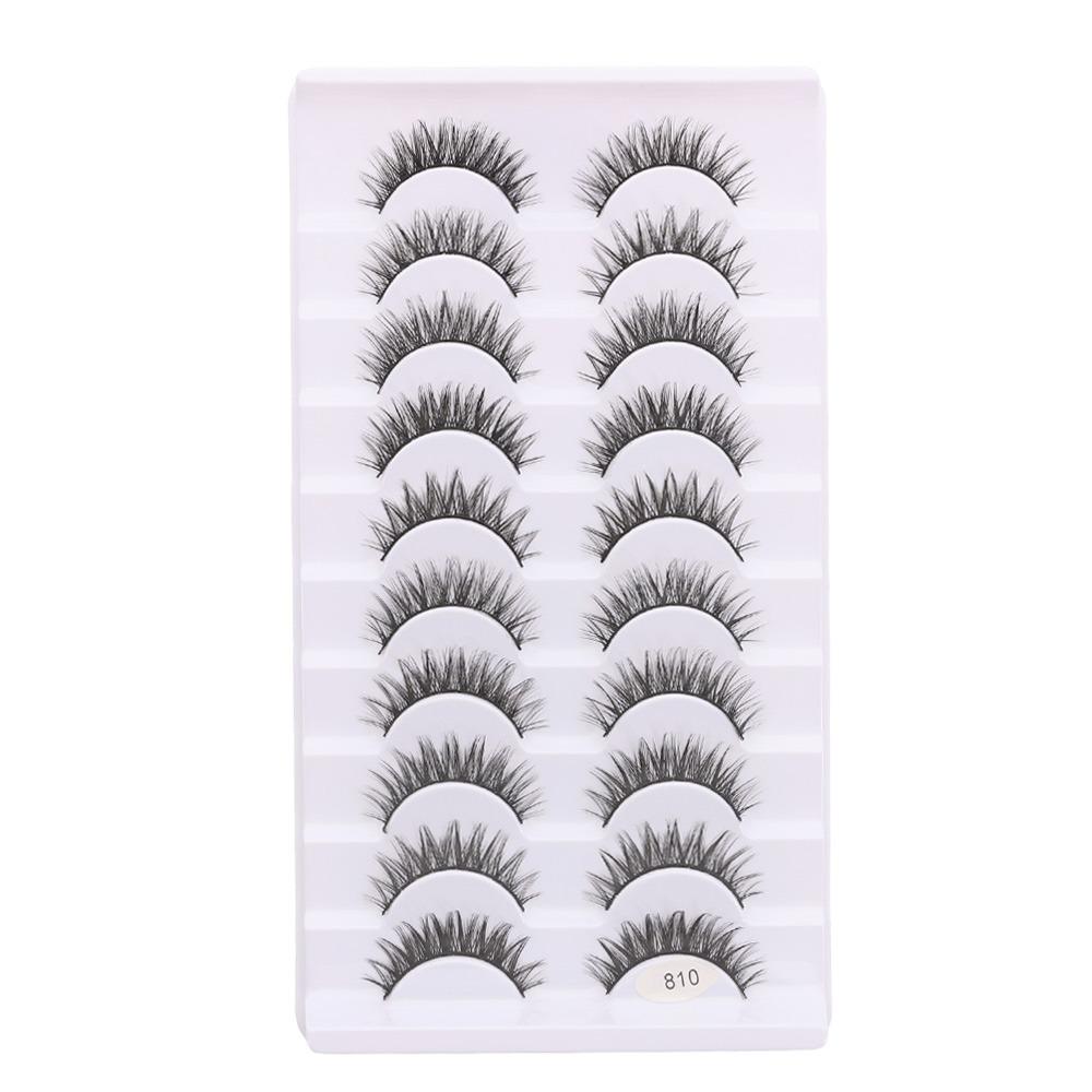 

Full Strip False Eyelashes Handmade Fake Eyelash 3D Faux Mink Lash Eye Lash Extension 810