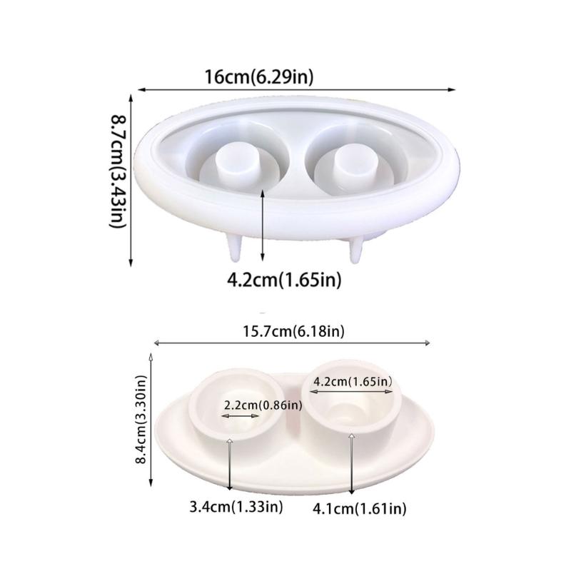 Crystal Silicone Mold for DIY Candle Holder Personalized Candle Holder Silicone Mold Ship Shaped Candlestick Resin Mould