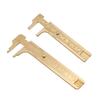 1pc Brass Vernier Caliper, Dual Scale MM & Inch for Precision Measurement, 0.02mm Accurate Tool for Machinist Jeweler