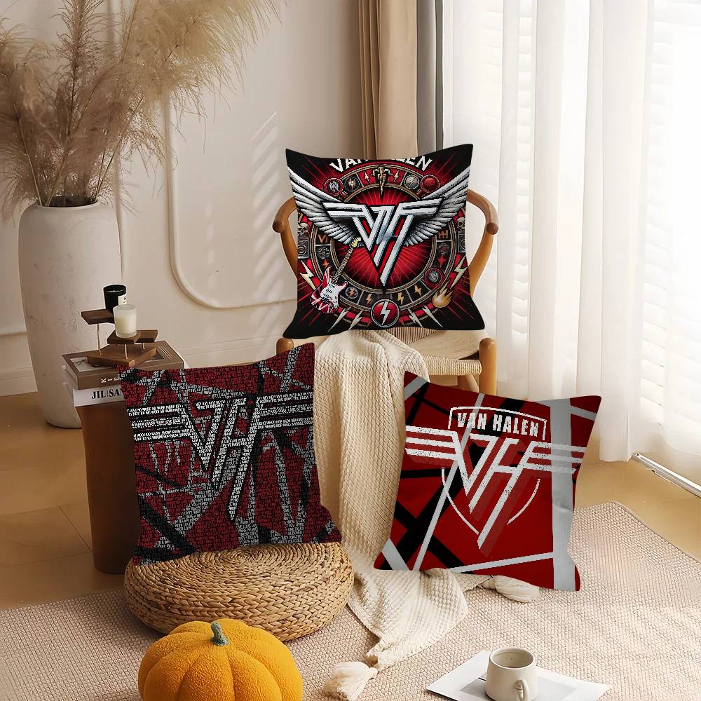 ALBUM Fashion Van Halen Cushion  Cushion Cover Inches Farmhouse Decor Home Throw Pillow Covers for Couch Decorations