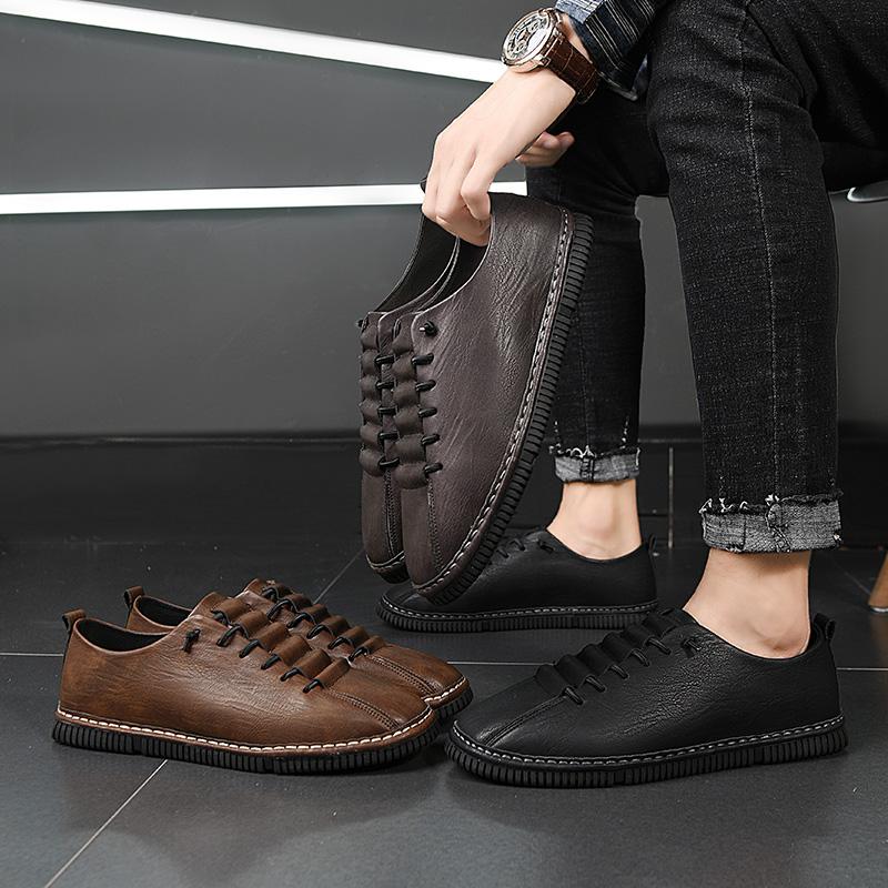 Leather Casual Men Shoes Design Sneakers Man Comfortable Leather Shoes Men Loafers Hot Sale Moccasins Driving Shoe