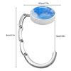 Fashion Foldable Handbag Hook Portable Creative Briefcase Hanger Durable Marble Pattern Table Hanger Girls Gift