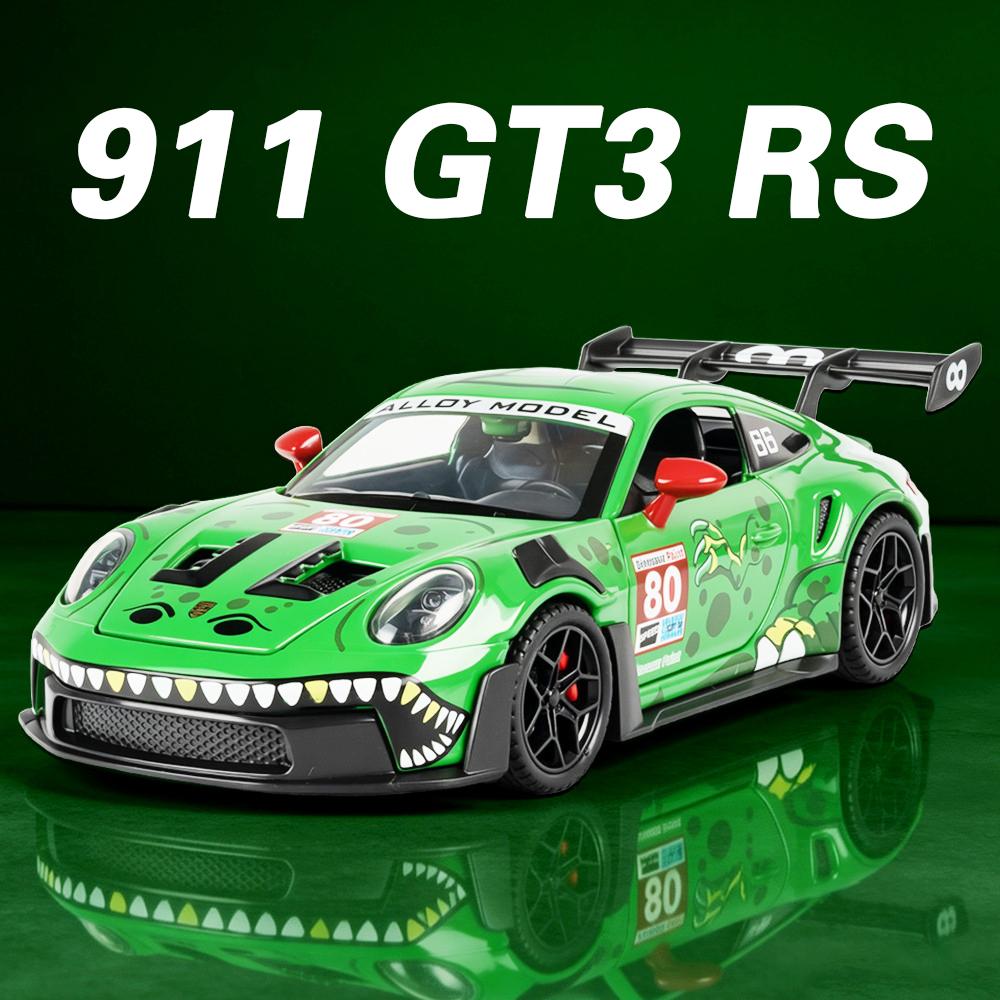 1:32 911 Gt3 Rs Panamera Racing Car Toy Models Alloy Diecast Doors Opened Exquisite Interior Pull Back Ornament Sports Cars Gift