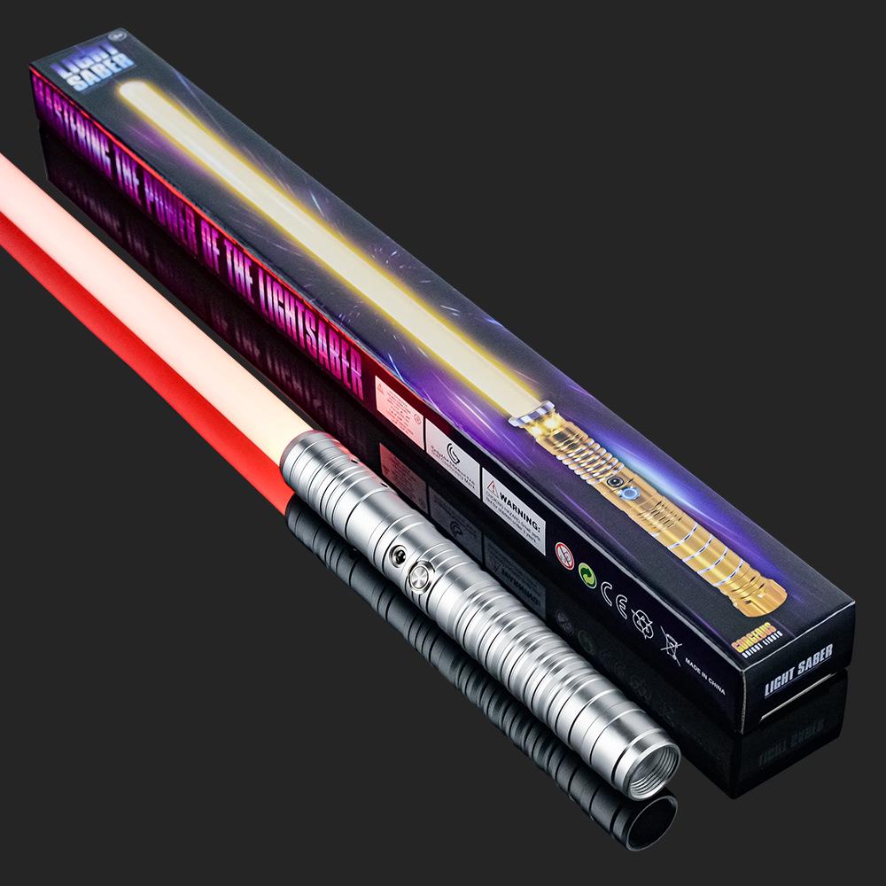 Cutie Cadou Premium Sabie Laser Star Wars din Metal - Reîncărcabilă, Jucărie Luminoasă pentru Copii