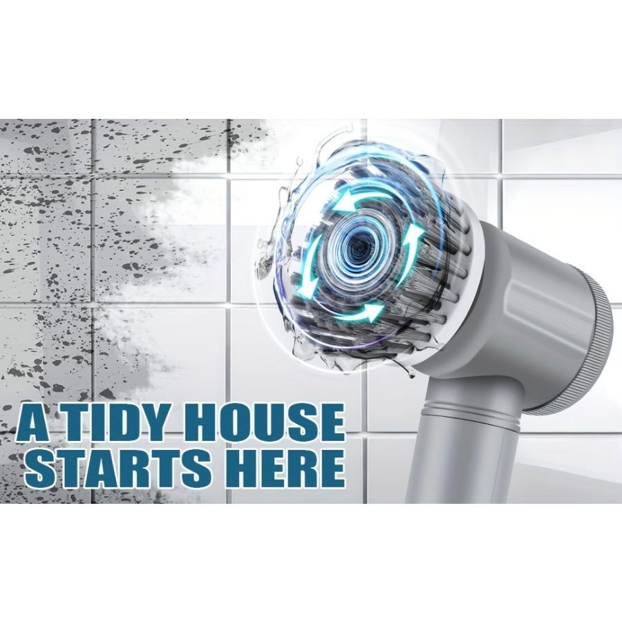 Electric Rotary Scrubber Electric Cleaning Brush 9 In 1 Handheld Kitchen Cleaning Cordless Rotary Scrubber