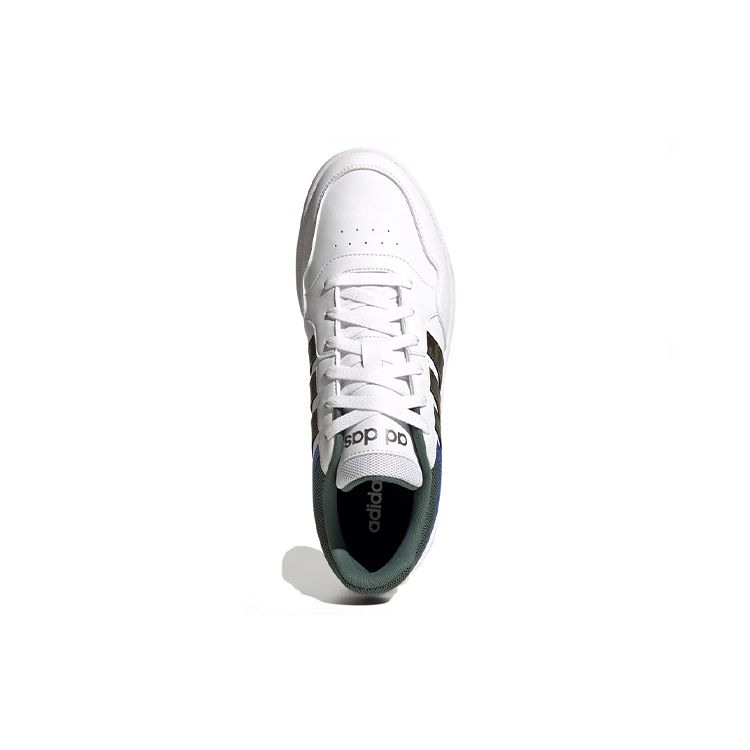 Adidas Hoops 3.0 Low White Green Oxide Camo Men Sneakers Cloud-White Royal-Blue GY4738