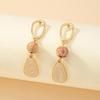 Korean Minimalist Women’s Retro Pearl Stud Earrings - Niche Design Beaded Textured Style