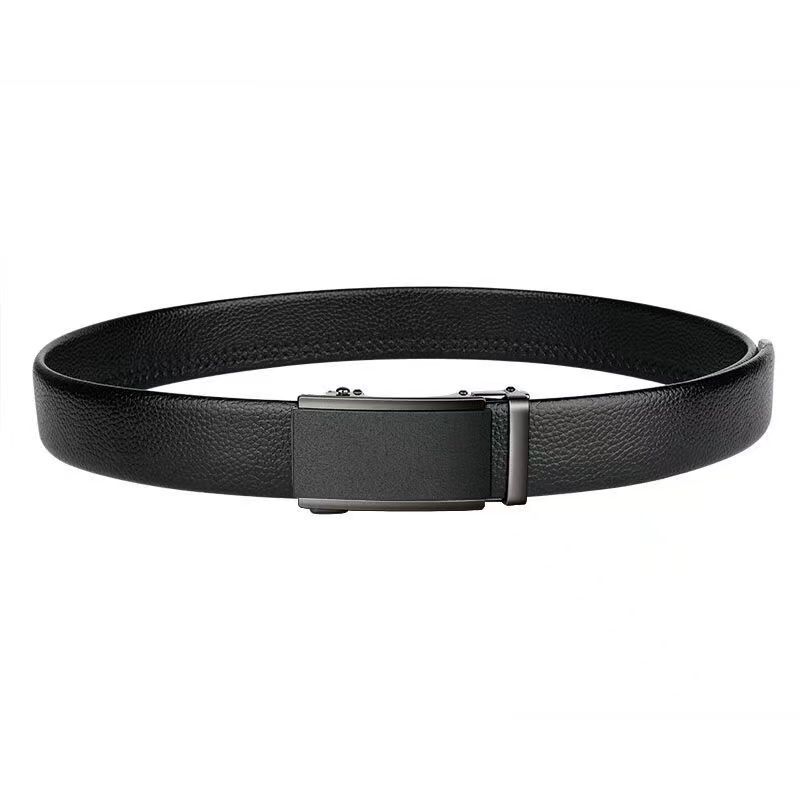 Men's Belt New Cowhide High End Automatic Buckle Genuine Leather Pants Belt Middle Aged and Young Fashion Jeans Belt