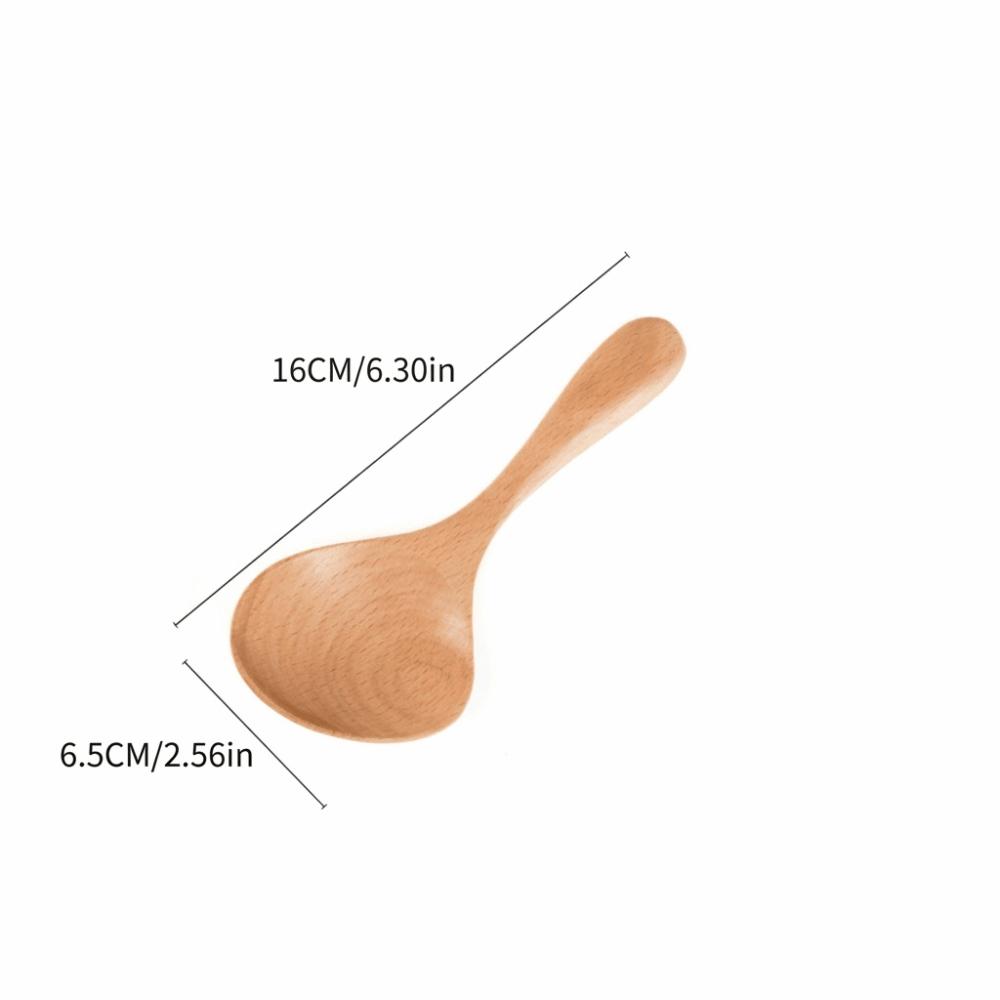 With Curved Handle Duck Bill Spoon Duck Mouth Shape Wooden Spoon  Daily Meal Prep Short Handle