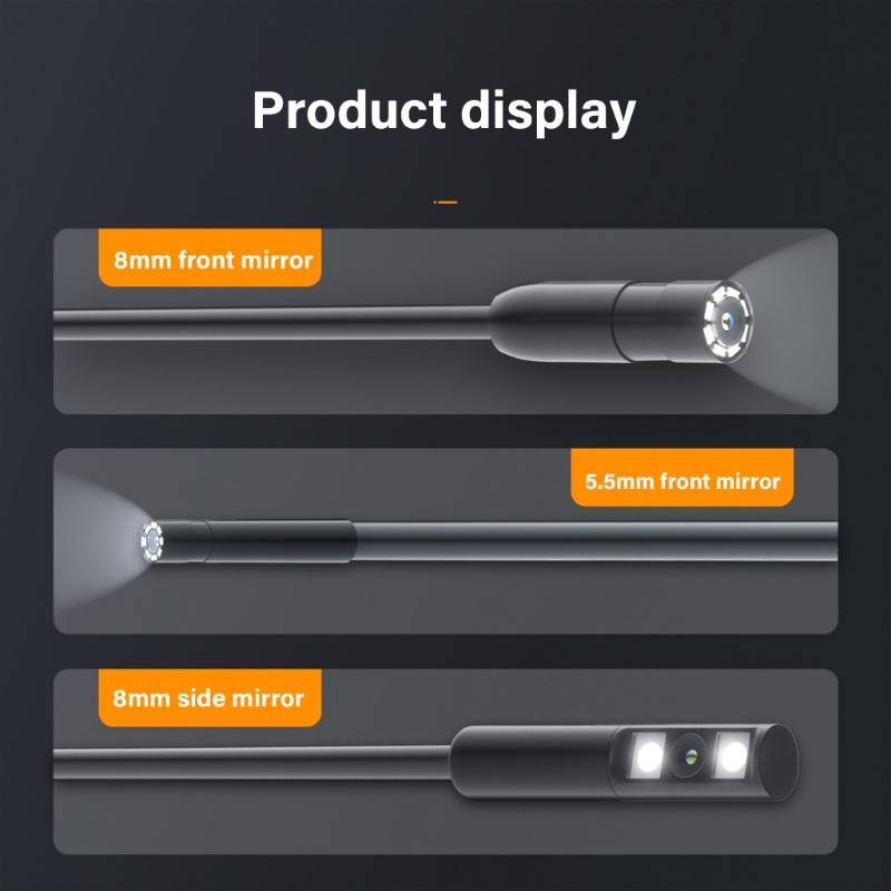 1080P High Resolution Inspection Camera 4.3 Inch Screen Easy Carry Borescope for Automotive Machinery Maintenance