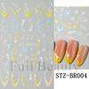 Nail Art Stickers, Valentine'S Day French Thorn Line Patches, Love Thin And Tough Nail Stickers