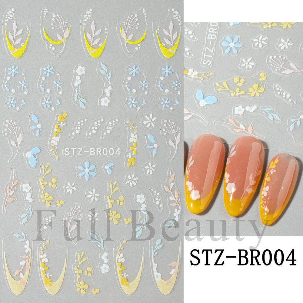 Nail Art Stickers, Valentine'S Day French Thorn Line Patches, Love Thin And Tough Nail Stickers